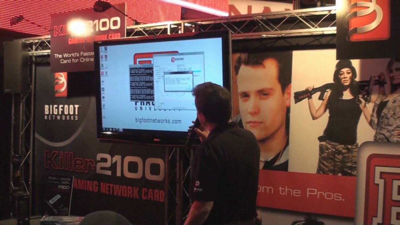 Bigfoot Networks Killer 2100 (pt2) @ E3 2010