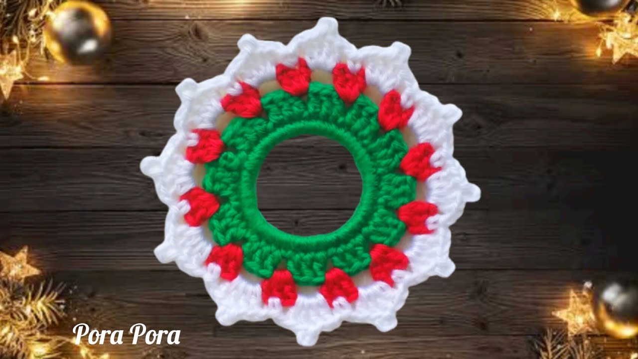 Crochet Christmas Wreath I Crochet Christmas Decorations I Crochet Christmas Ornaments