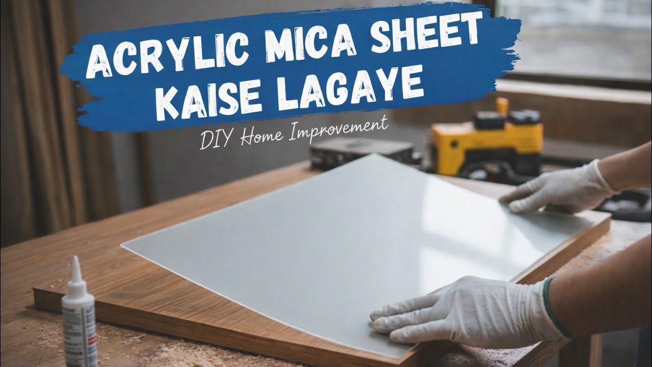 “Acrylic Mica Sheet Lagane ka Professional Tarika ||