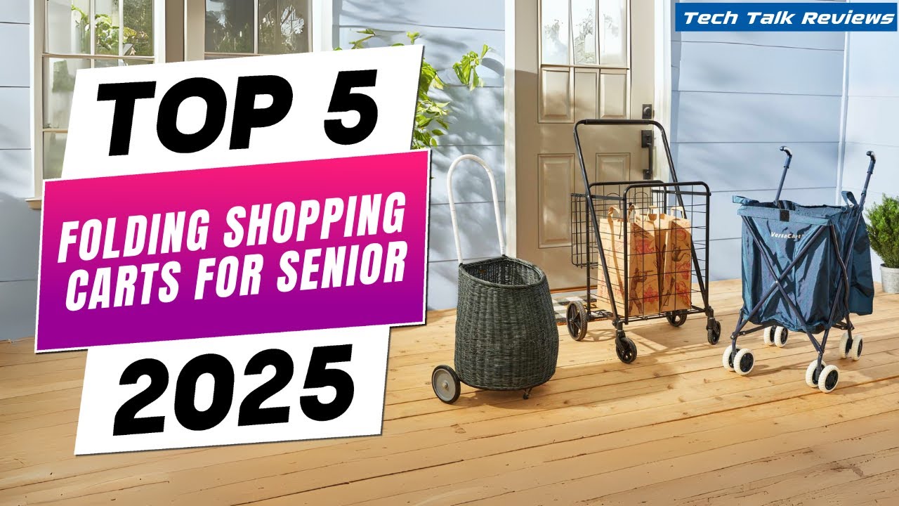 🛒 Top 5 Best Folding Shopping Carts for Seniors 2025 &ndash; Lightweight & Durable Picks