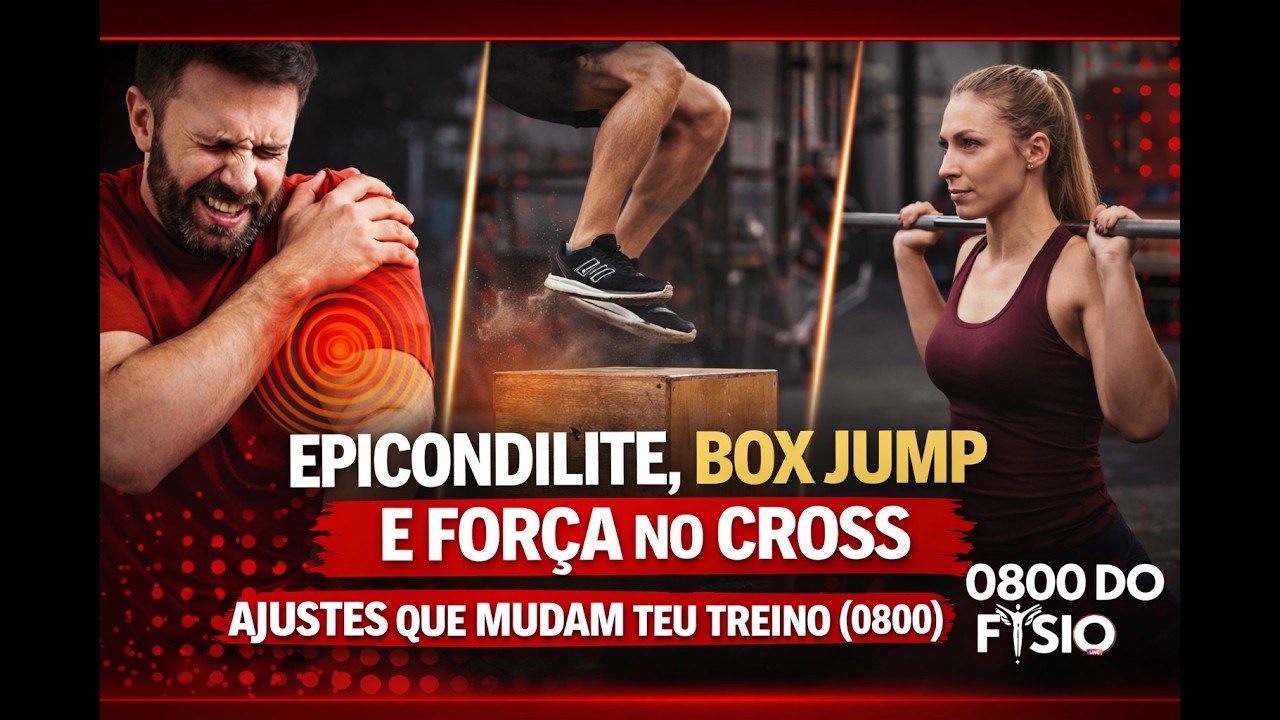 Epicondilite, box jump e força no Cross: ajustes que mudam teu treino - 0800 do Fisio