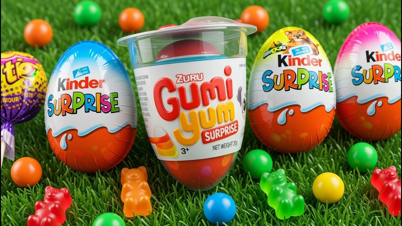 ASMR Most Popular Candys / some lots of colorful rainbow lollipop candy / unpacking chocolate eat