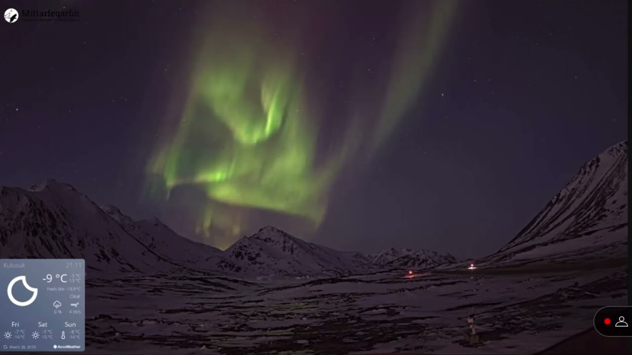 Dramatic Aurora Timelapse Kulusuk Greenland 3/28/24