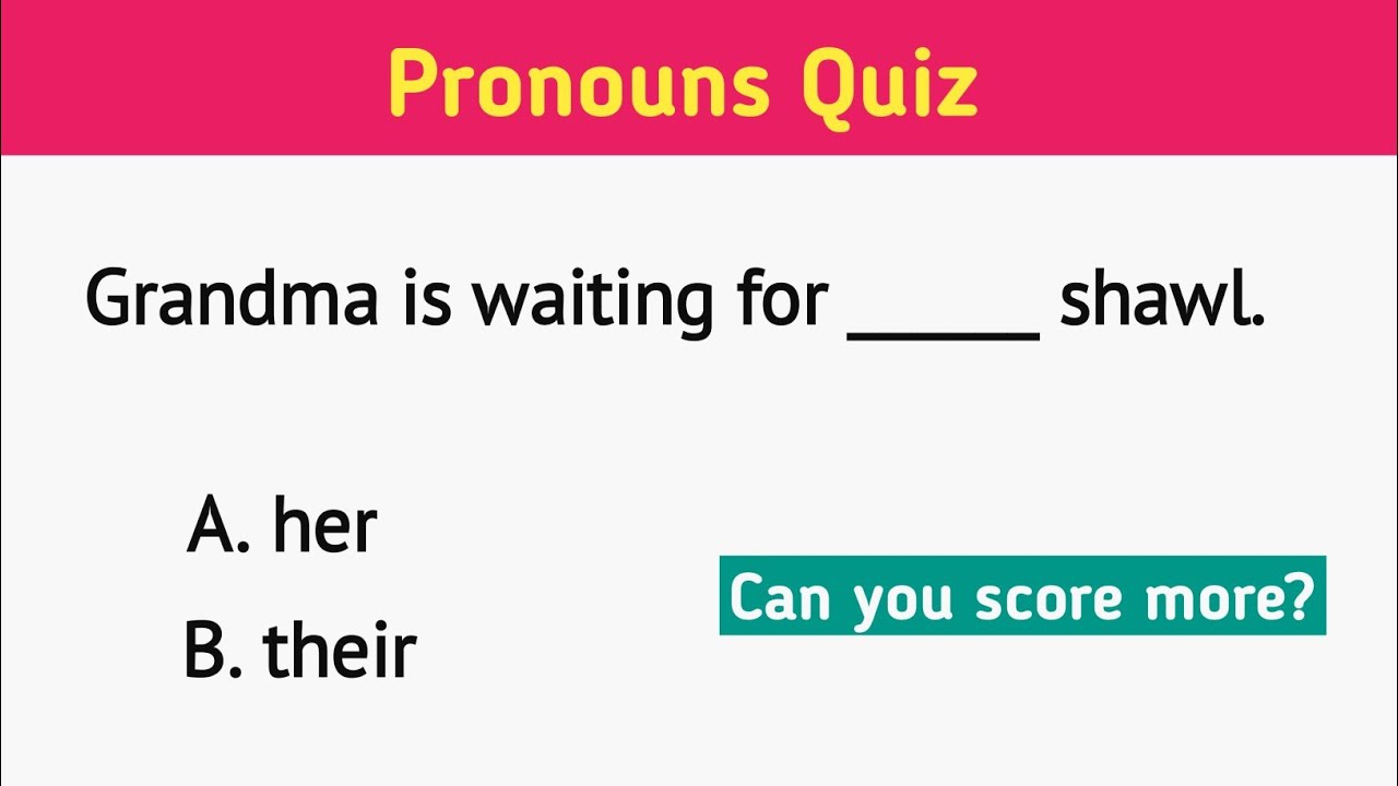 Pronouns Quiz। Choose The Correct Pronoun। Test Your English Grammar। Quiz Board।