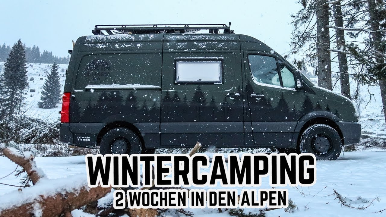 Wintercamping mit unserem VW Crafter Campervan - 2 Wochen Ski fahren in den Alpen // FREUNDSHIP