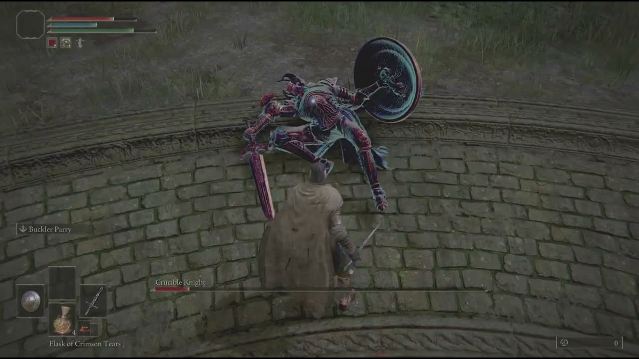 ELDEN RING:Crucible Knight parry only