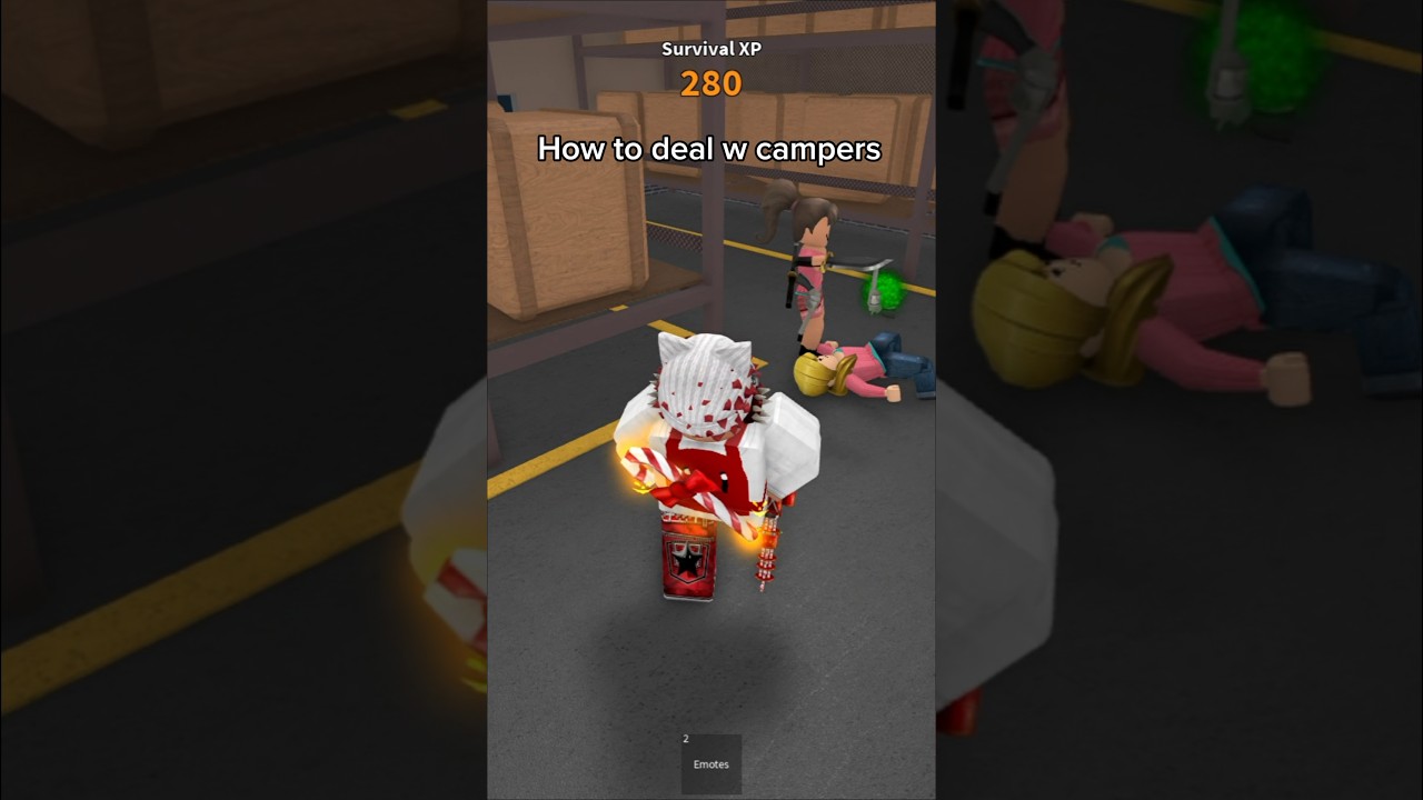 How to win from campers😂 #roblox #mm2 #campers #howtowin
