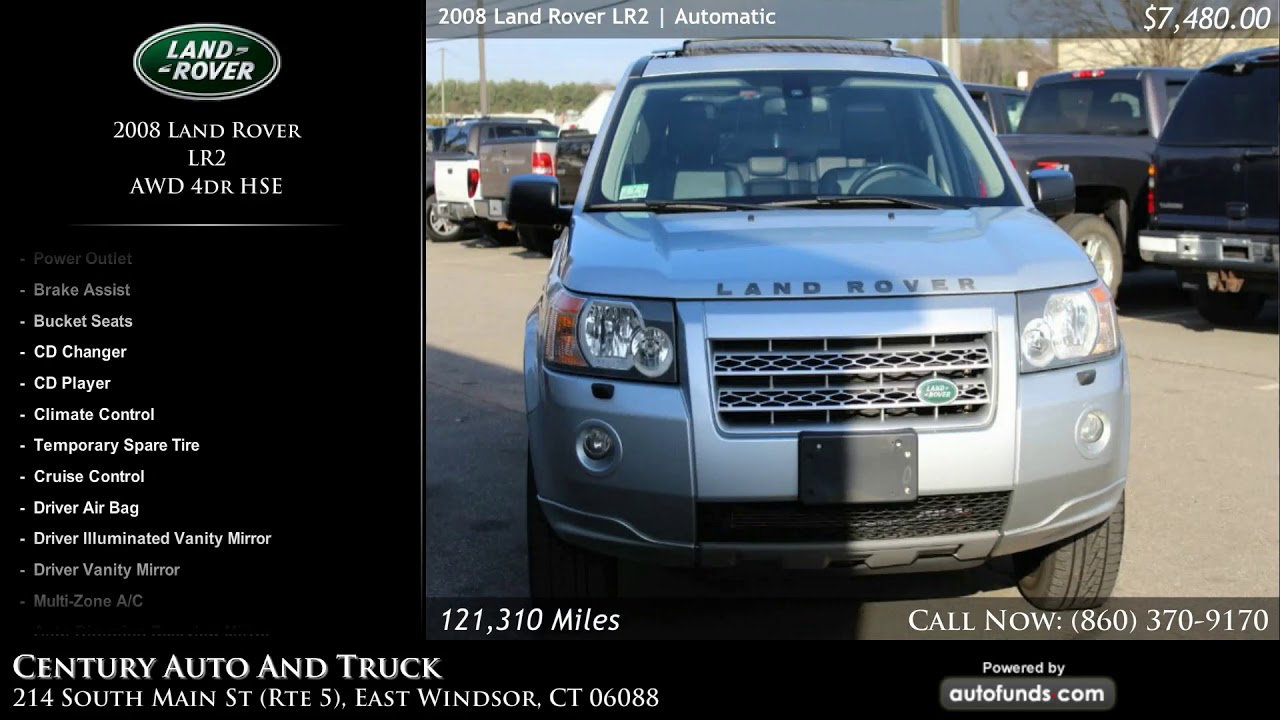 Used 2008 Land Rover LR2 | Century Auto And Truck (DW + Feeds), East Windsor, CT