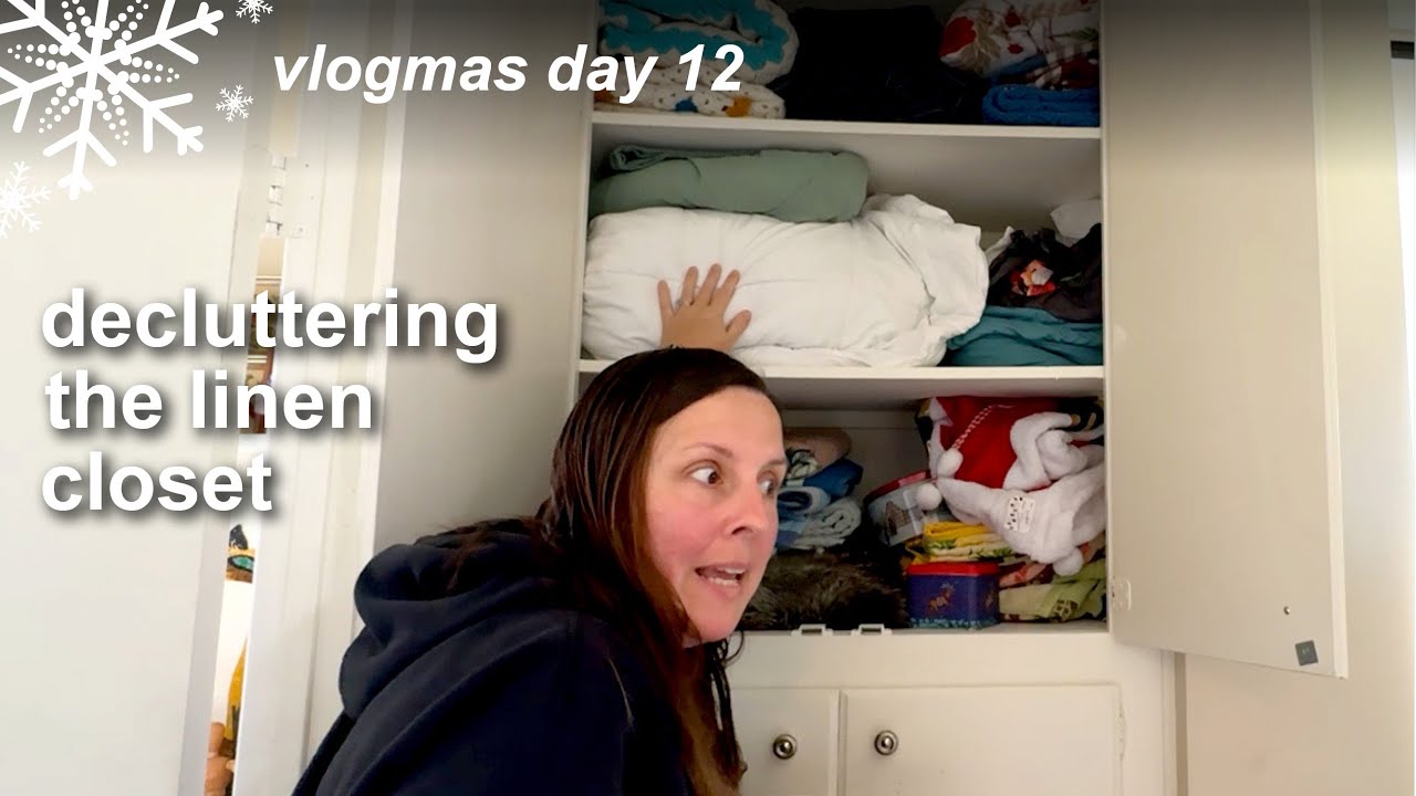 12 Days of Decluttering! Making my linen closet functional again | Vlogmas 2025 Day 12