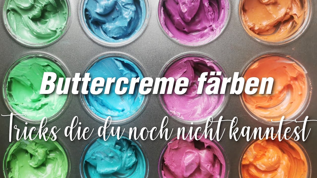 🔥10 Tricks zum Buttercreme einfärben - weiße & schwarze Buttercreme