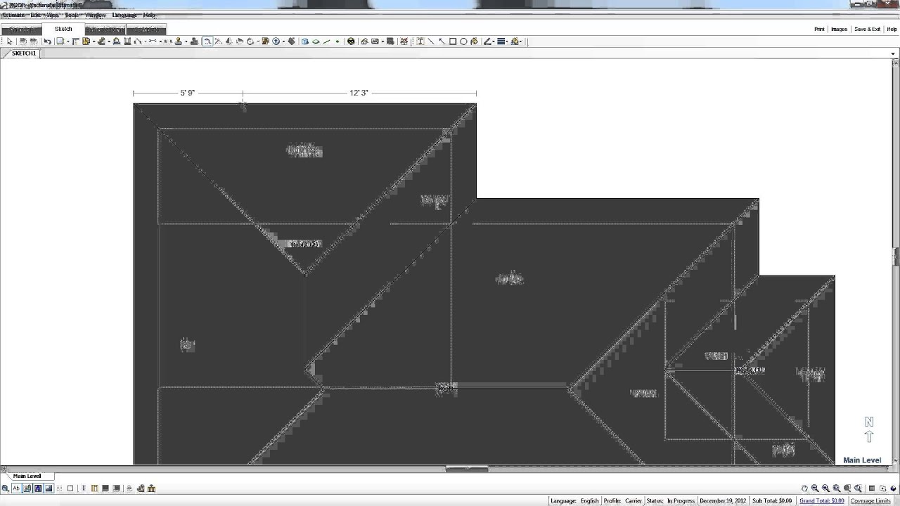 TopAdjuster.com Xactimate Tutorial - Hip Roof Sketch
