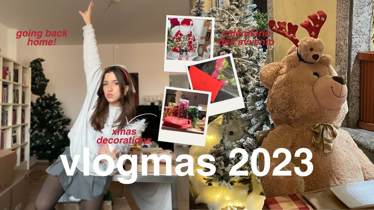 VLOGMAS #6 ⭐️ ritorno in italia, calendario dell'avvento, family time, good vibes & more