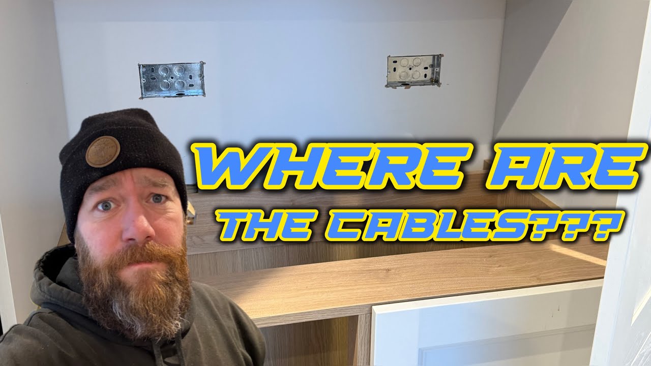 Did We Forget To Wire This Kitchen ?? - Electricians Vlog