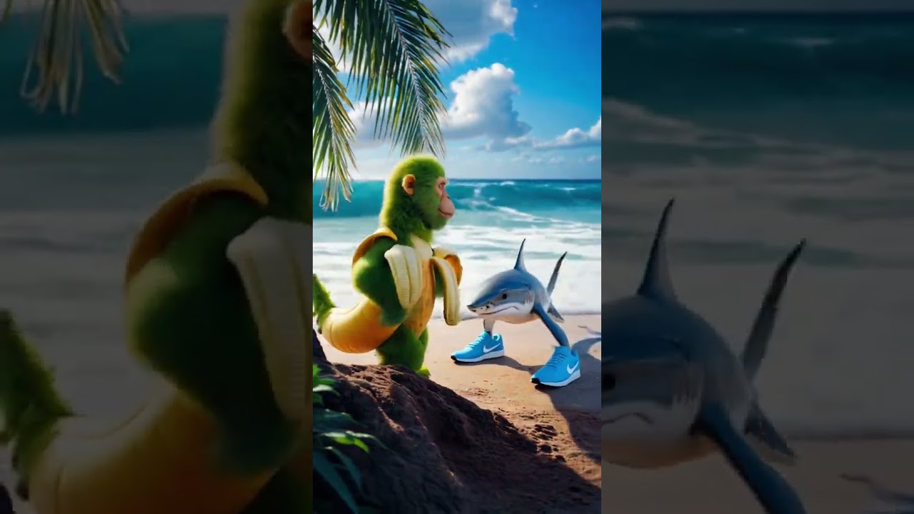 Tralalero Tralala X Shimpanzini bananini #tralalerotralala #shimpanzini #ai #shark #banana #brainroo
