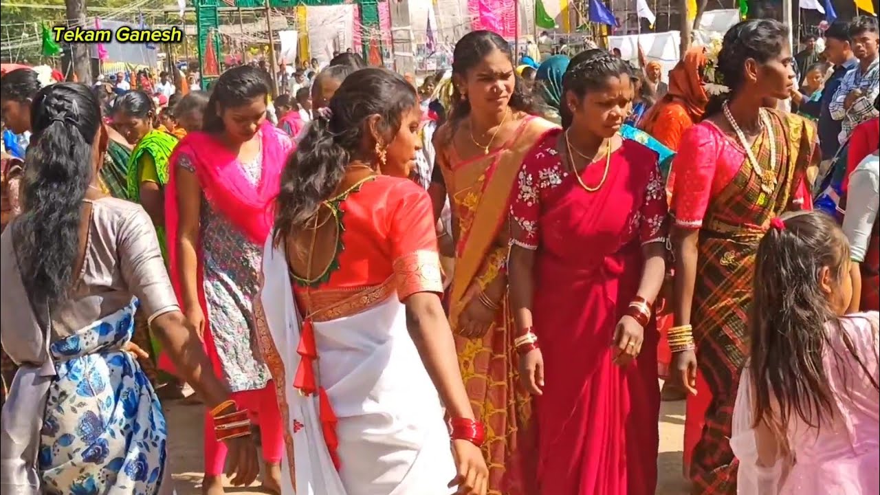 దంతన్ పల్లి భీమయ్యక్ స్వామి దేవస్థానం జాతర మహోత్సవం 2026 _ kolami video _ adivasi dance video 