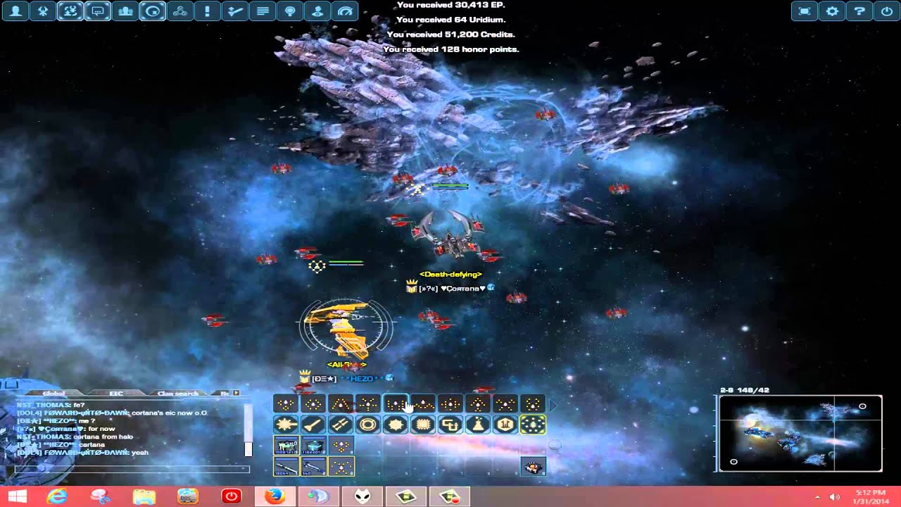 Darkorbit - Damage Testing with LF-3