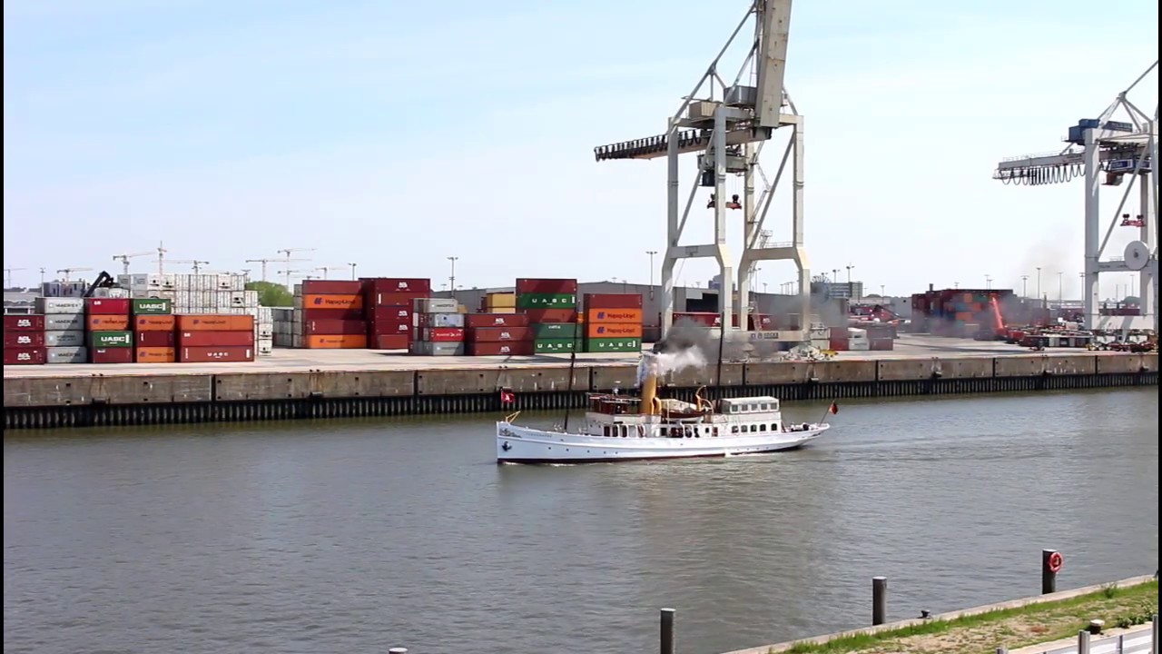 Dampfschiff SCHAARHÖRN unterwegs zum Flensburg Dampf Rundum 2019