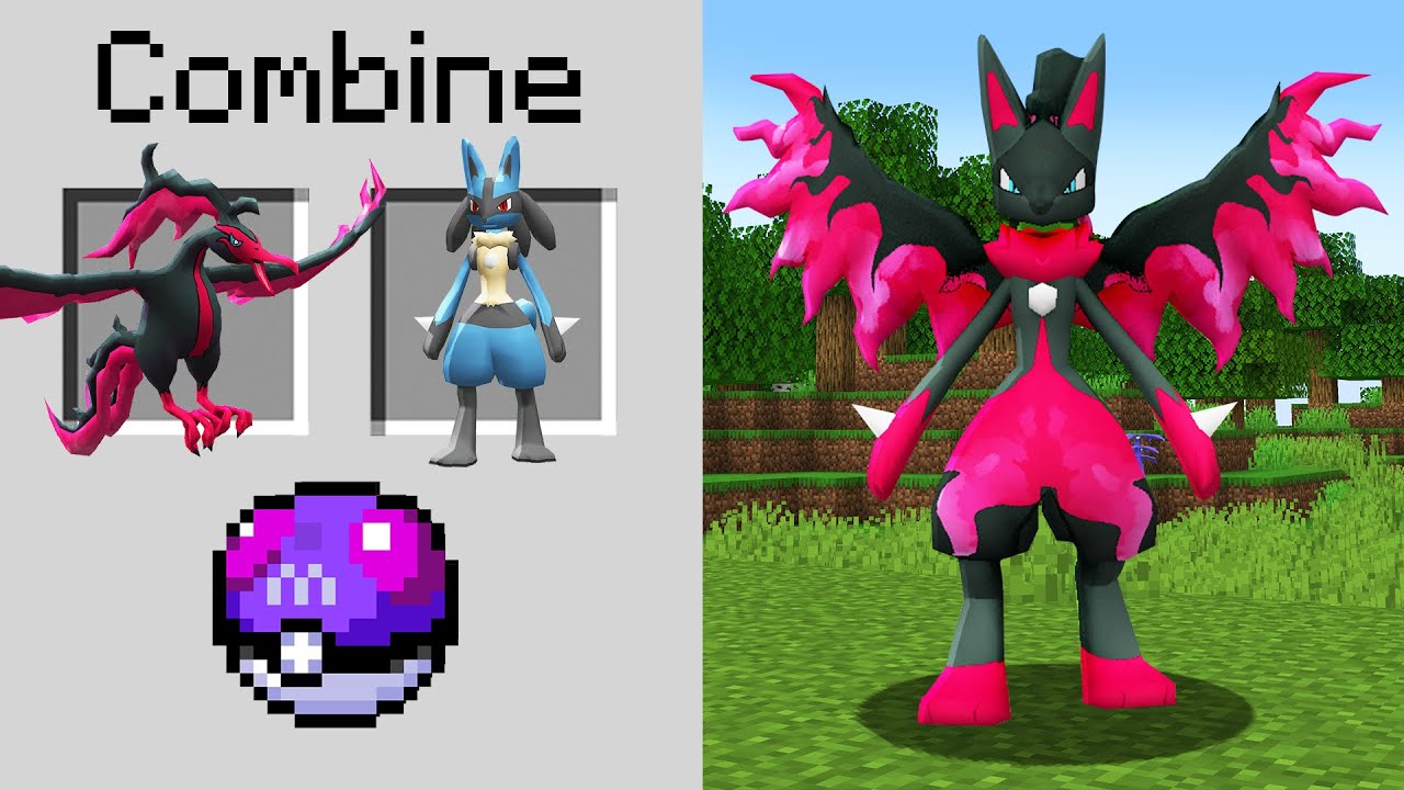COMBINEI POKEMON no Minecraft Pixelmon