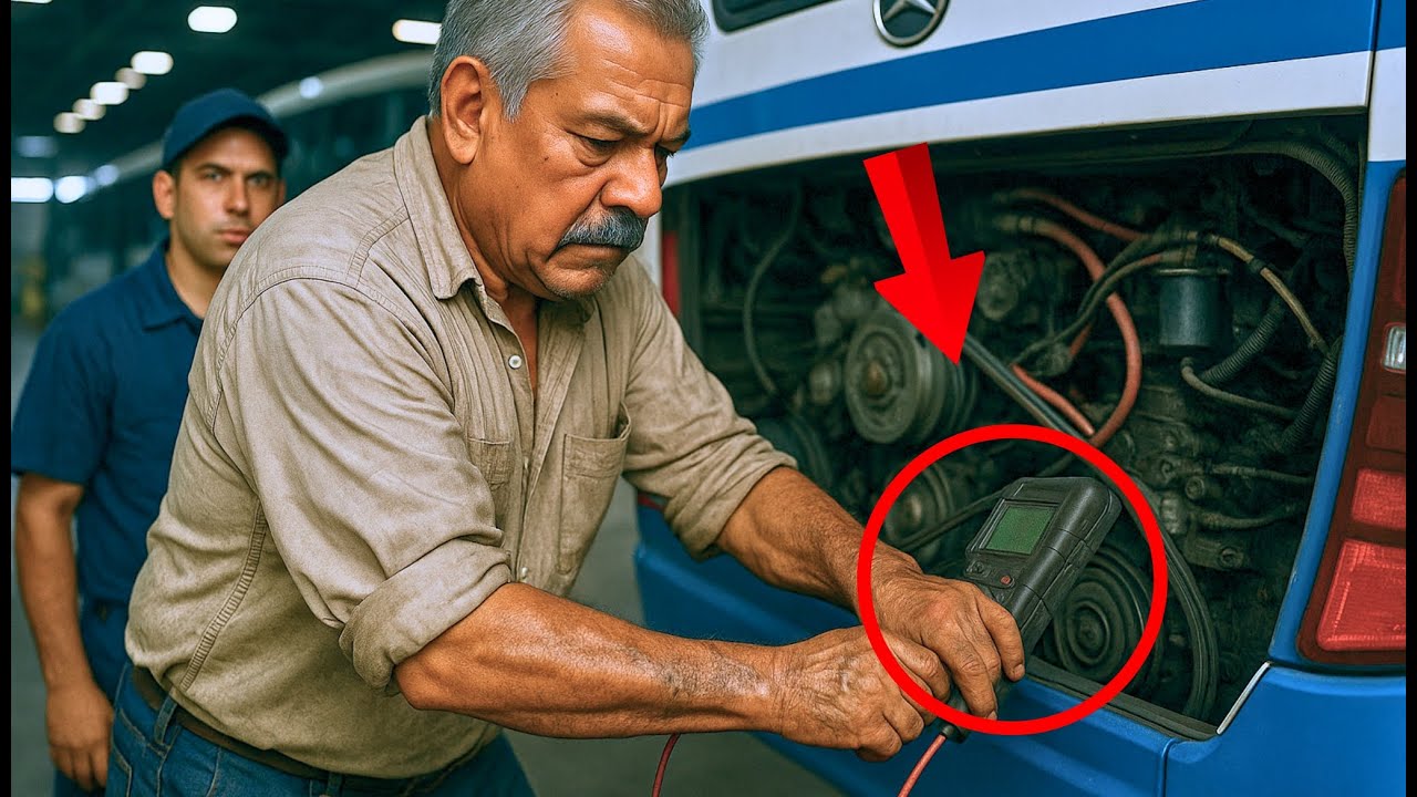 Mecánico despedido por ser mayor — Días después, le piden ayuda con el motor del autobús
