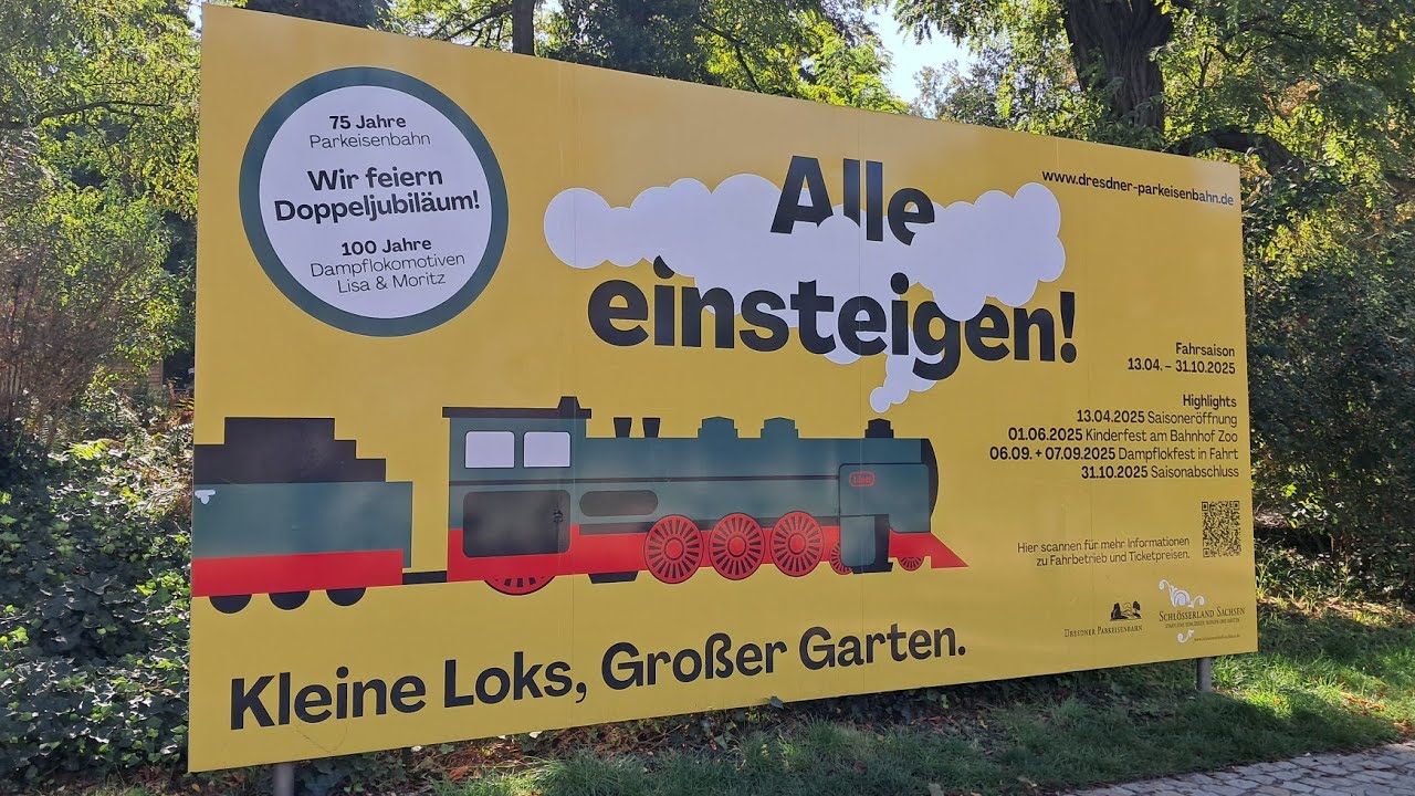 75 Jahre Parkeisenbahn Dresden und 100 Jahre Dampfloks