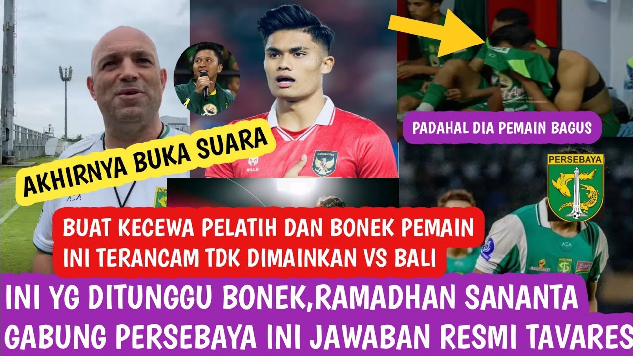 Berita Persebaya🛑SANANTA KE PERSEBAYA INI KATA PELATIH, KEUNTUNGAN BESAR LAWAN BALI,POSISI TERANCAM