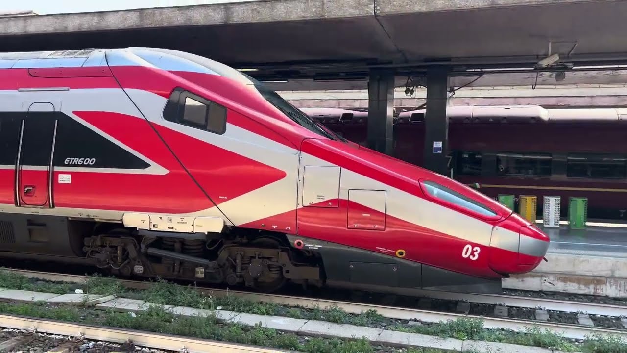 Trenitalia Frecciarossa ETR 600 departing Roma Tiburtina