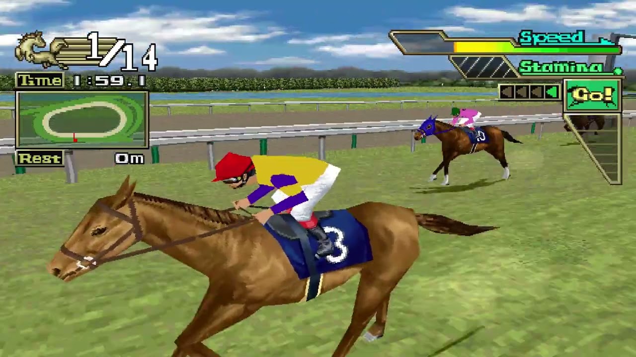 PSX GI Jockey 2000 gameplay part51 賽馬遊戲