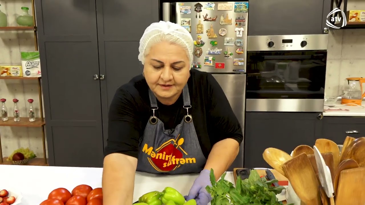 Mənim Süfrəm - Elmira Qədirova ilə çiyələkli krambl və dolma hazırlanması