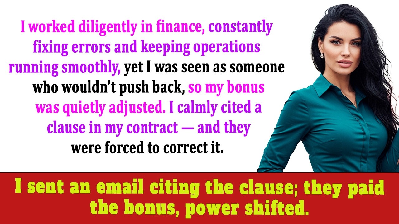 They Withheld My Bonus — I Sent the Contract Clause Highlighted in Red