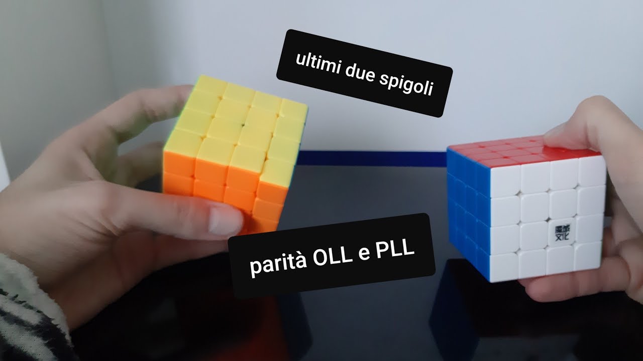 Tutorial 4x4x4 Ultima parte (ultimi due spigoli e parità OLL e PLL)