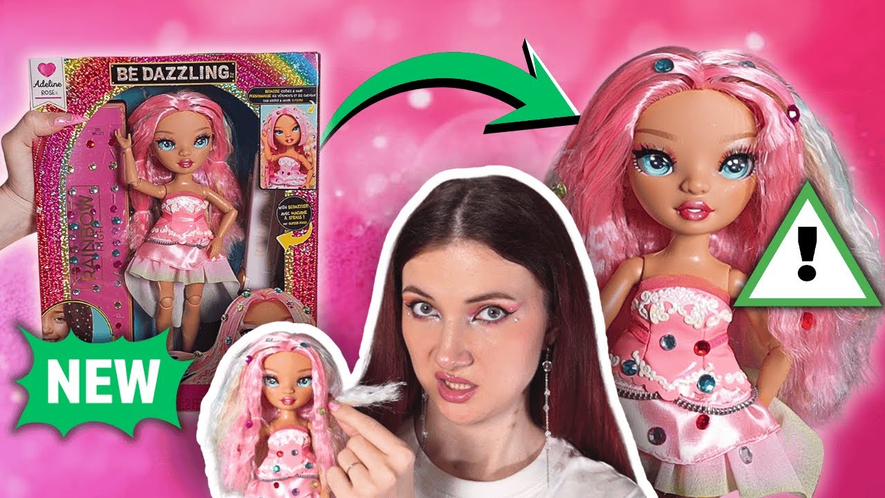 ХУДШИЕ волосы у Rainbow high! Adeline Rose be dazzling