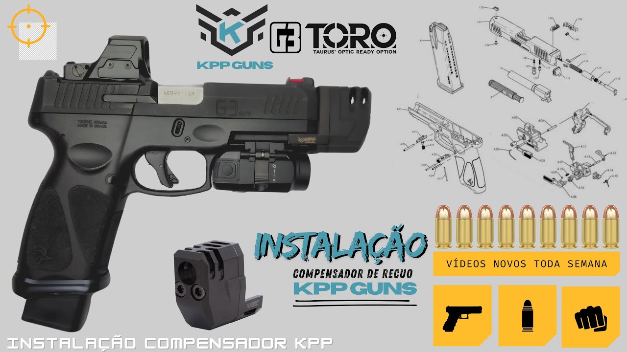 Compensador de recuo para Taurus G3 / G2C - KPP Guns