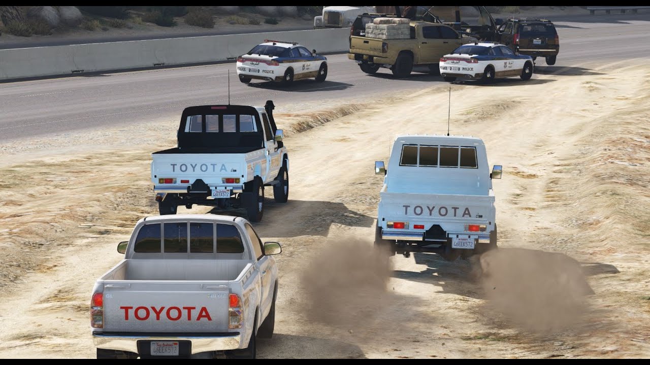 عصابة تقوم بتهريب الممنوعات و تداهمهم الحكومة || جماعة جعفر #1 -فلم  قراند 5