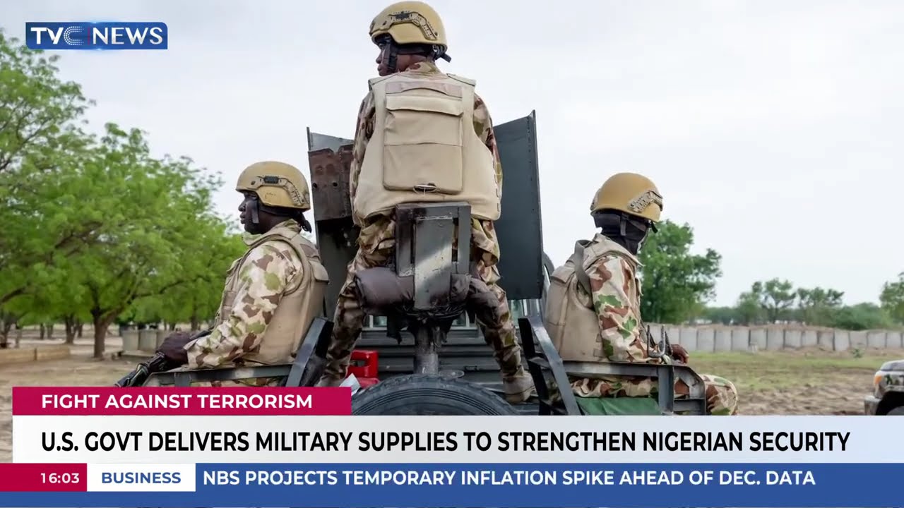 US Govt Delivers Military Supplies To Strengthen Nigerian Security