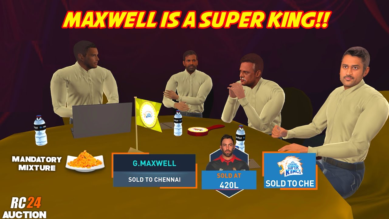 🤯 MAXWELL FOR CSK 💛 RCPL 2026 AUCTION