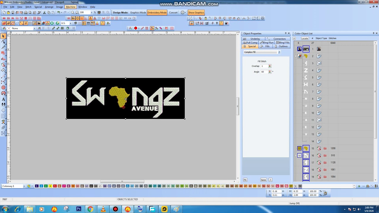 AUTO DIGITIZING THE SWANGZ LOGO