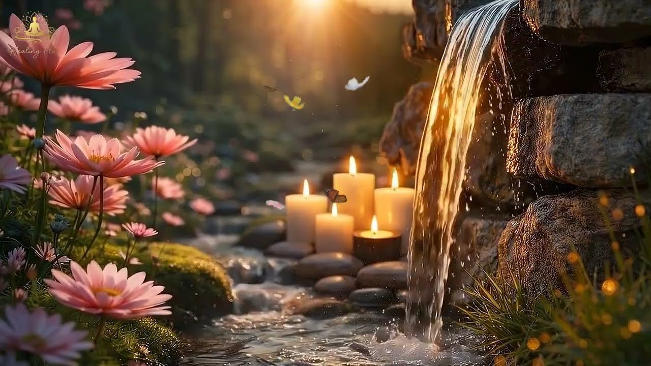 Evening Nature Piano Instrumental. #PianoMusic #WaterSounds #Meditation #SleepMusic #DeepFocus