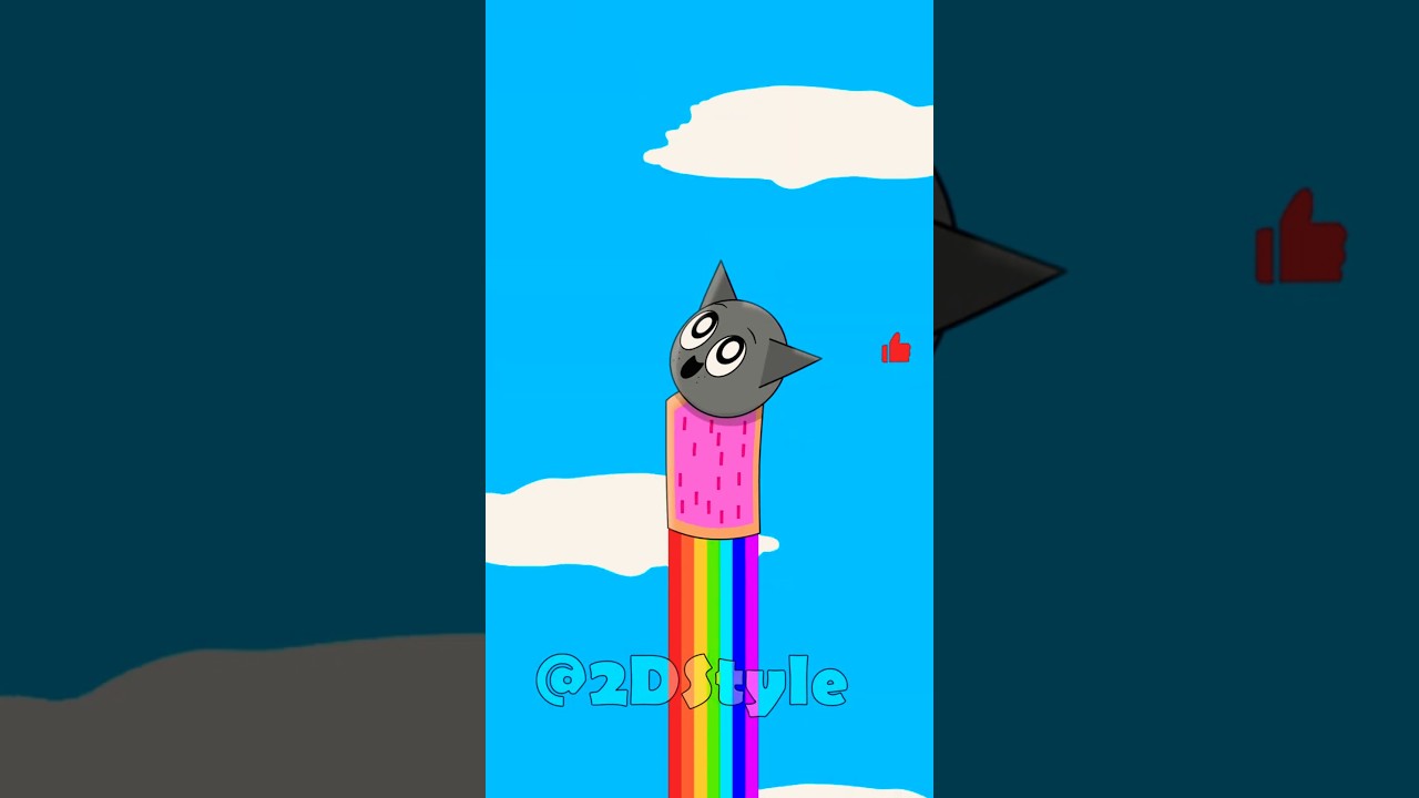 Sprunki 🌈 Wenda Turns Gray into Nyan Cat!