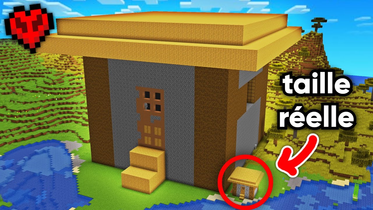 J'ai Construit une Maison XXL sur Minecraft Hardcore