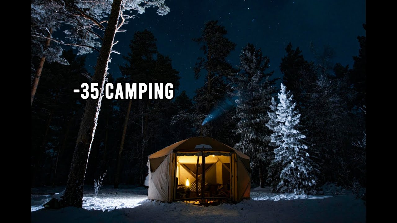 Camping in the coldest country on earth, Mongolia (-35)  Episode 1