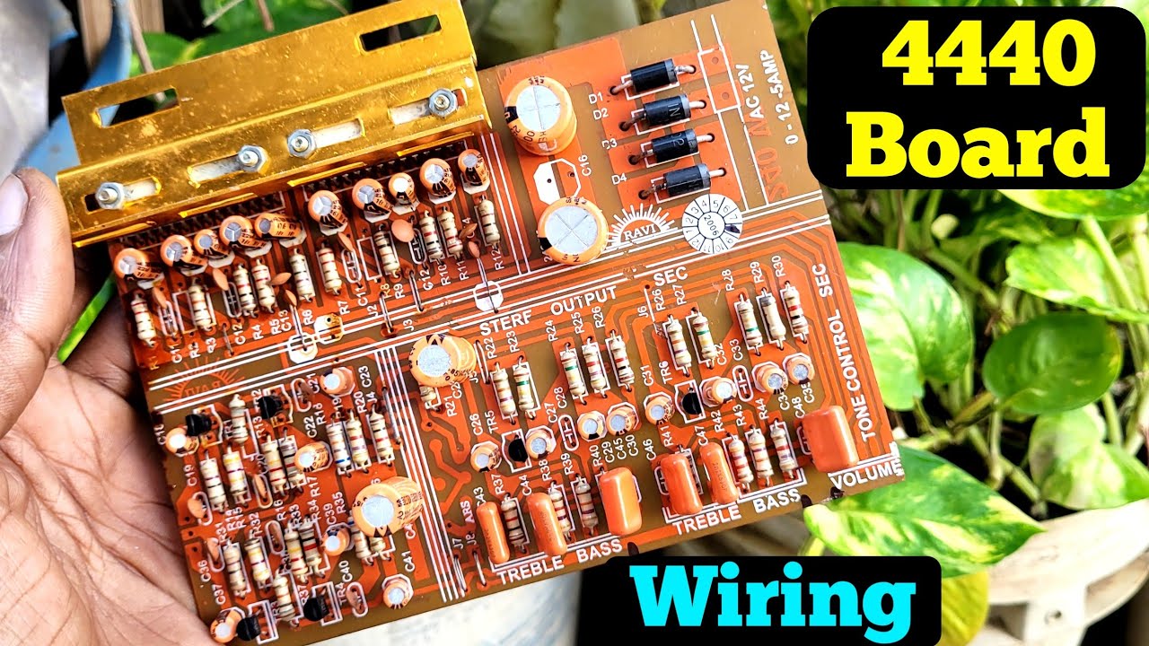 4440 Amplifier Board full Wiring | Electronics Verma 