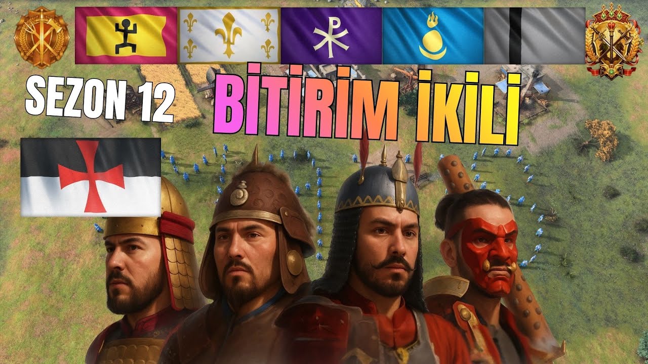 Canlı Yayında İmparatorluğa Zafer Getiren Bitirim İkili Oyunlar | Age of Empires IV