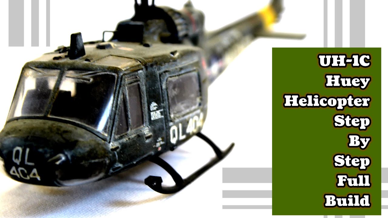 Hobby Boss 1/48 Huey UH-1C Step by Step Build Video