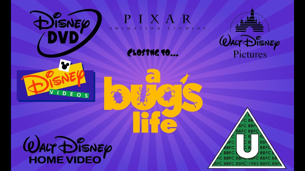 Closing to A Bug’s Life 1999 UK DVD