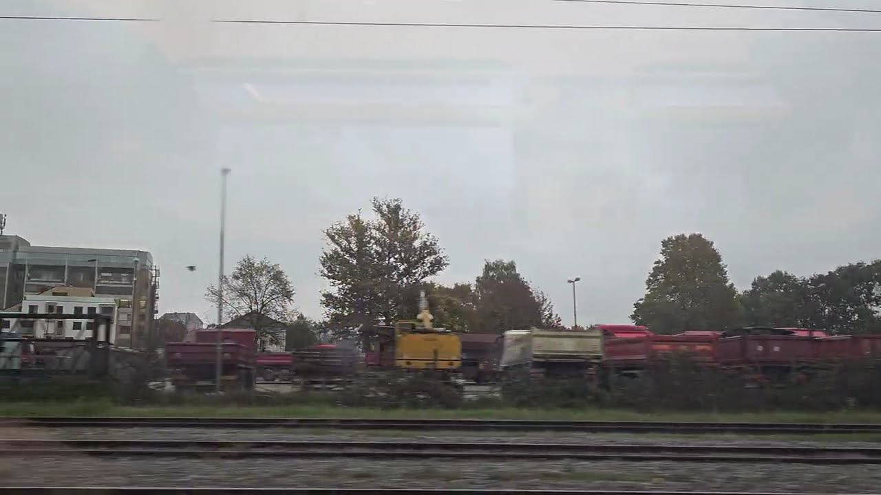 Emonika  / trainstation construction 21.10.2025 (from a train) - Ljubljana