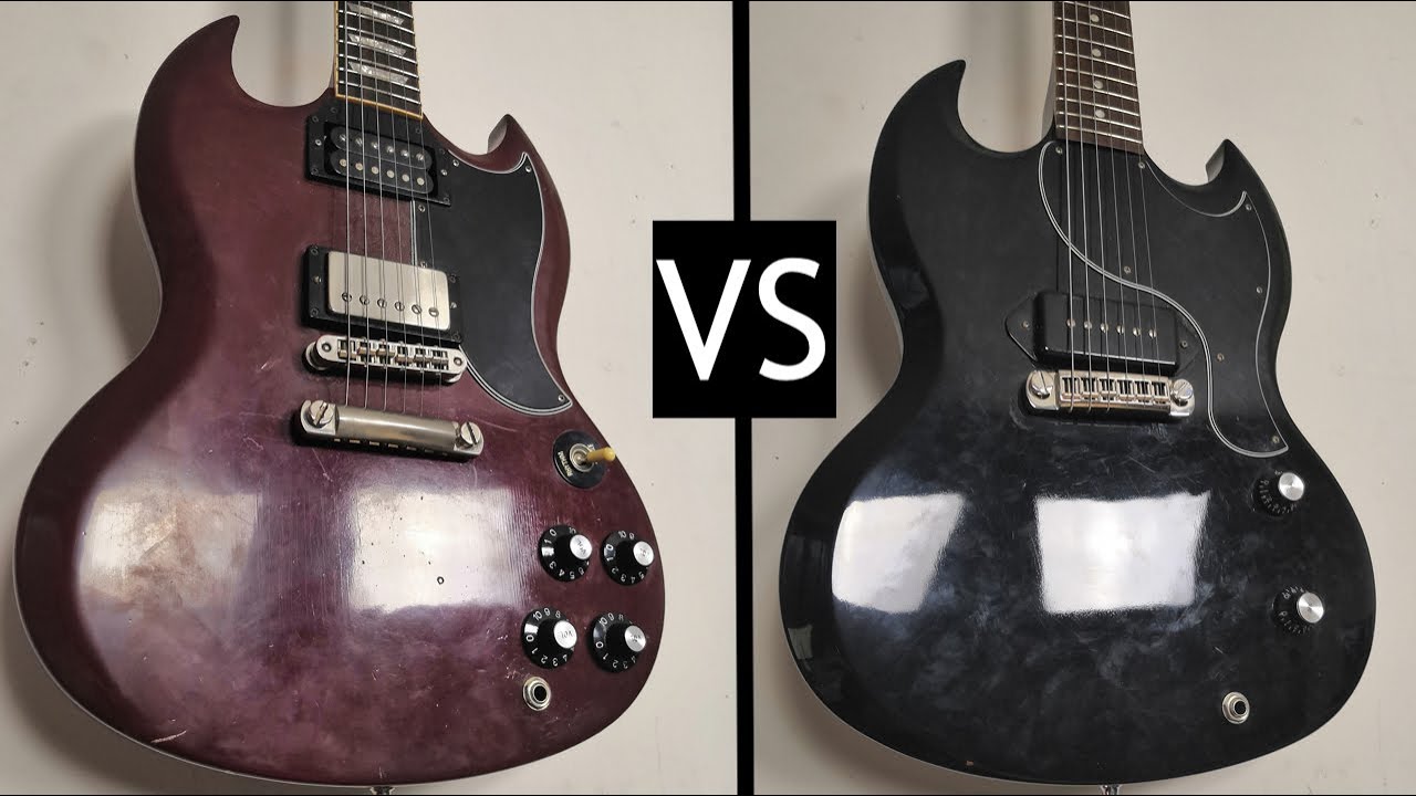 GIBSON SG JUNIOR vs SG STANDARD (P90 vs HUMBUCKER)