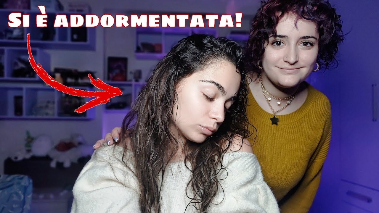 ASMR ITA🔥✨Hair care, grattini...e mia sorella si addormenta!