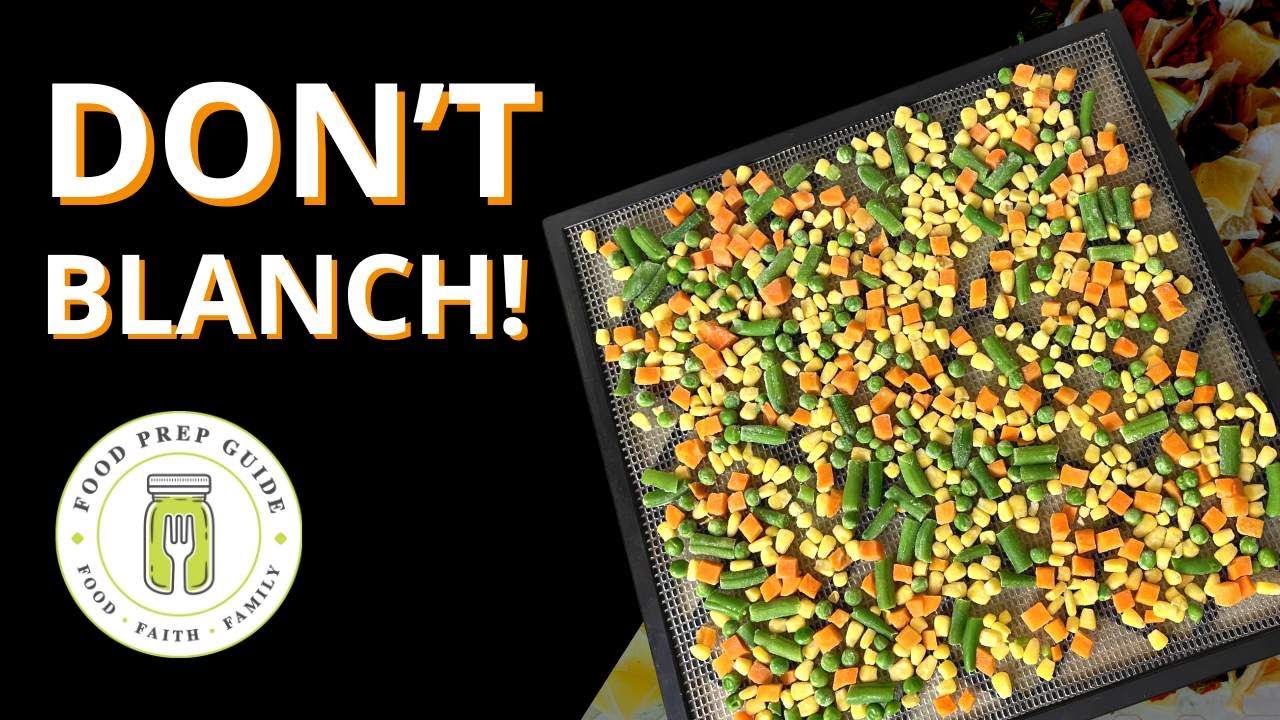 How to Dehydrate Frozen Vegetables 🫛