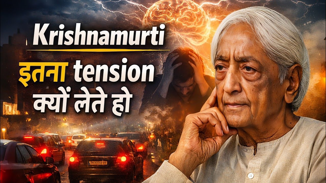 कृष्णमूर्ति ने बताया तनाव का सच | इतना टेंशन क्यों लेते हो | दिमाग शांत कैसे करें