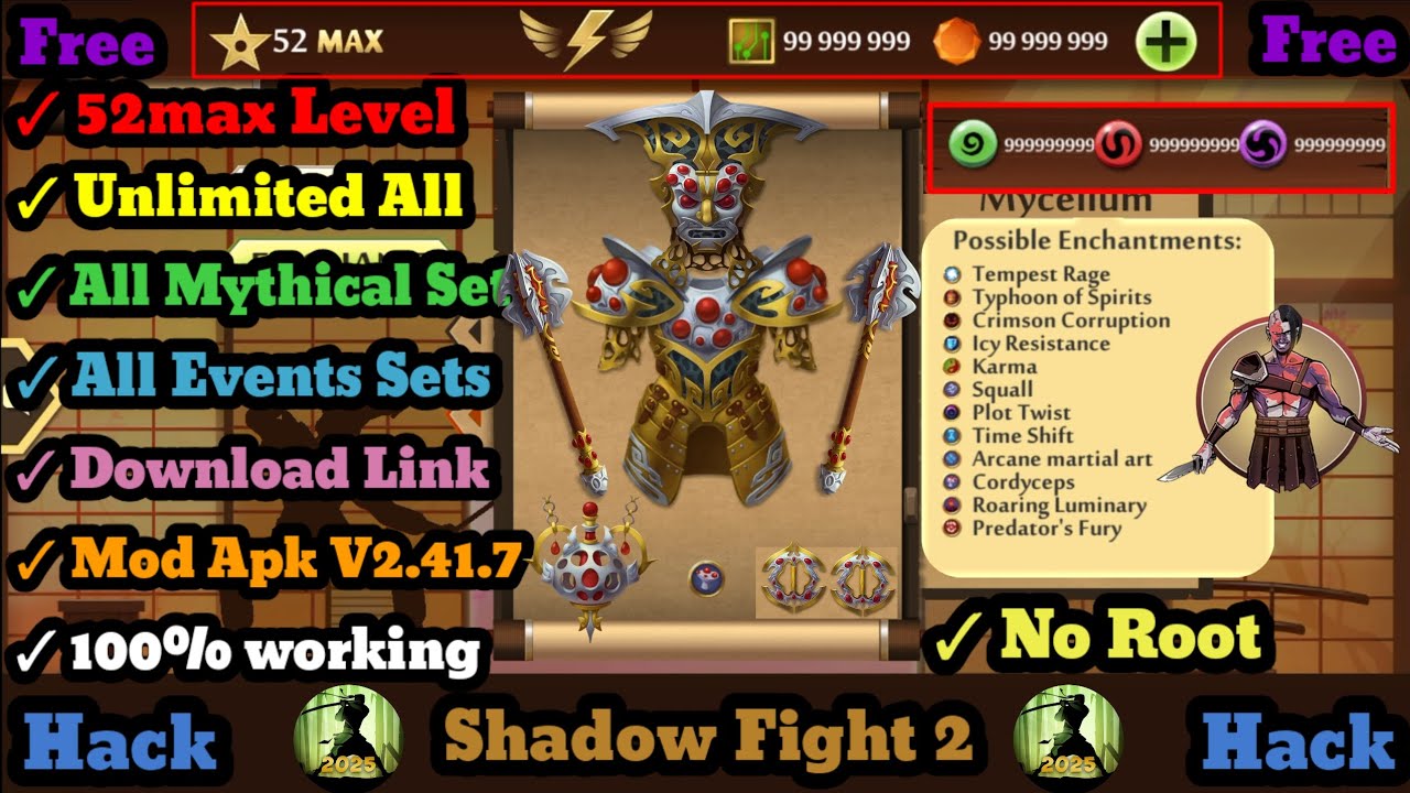 || Взлом Shadow Fight 2 | Как получить «Mod Apk + Unlimited All + Unlock All» в SF2 V2.41.7 || #38